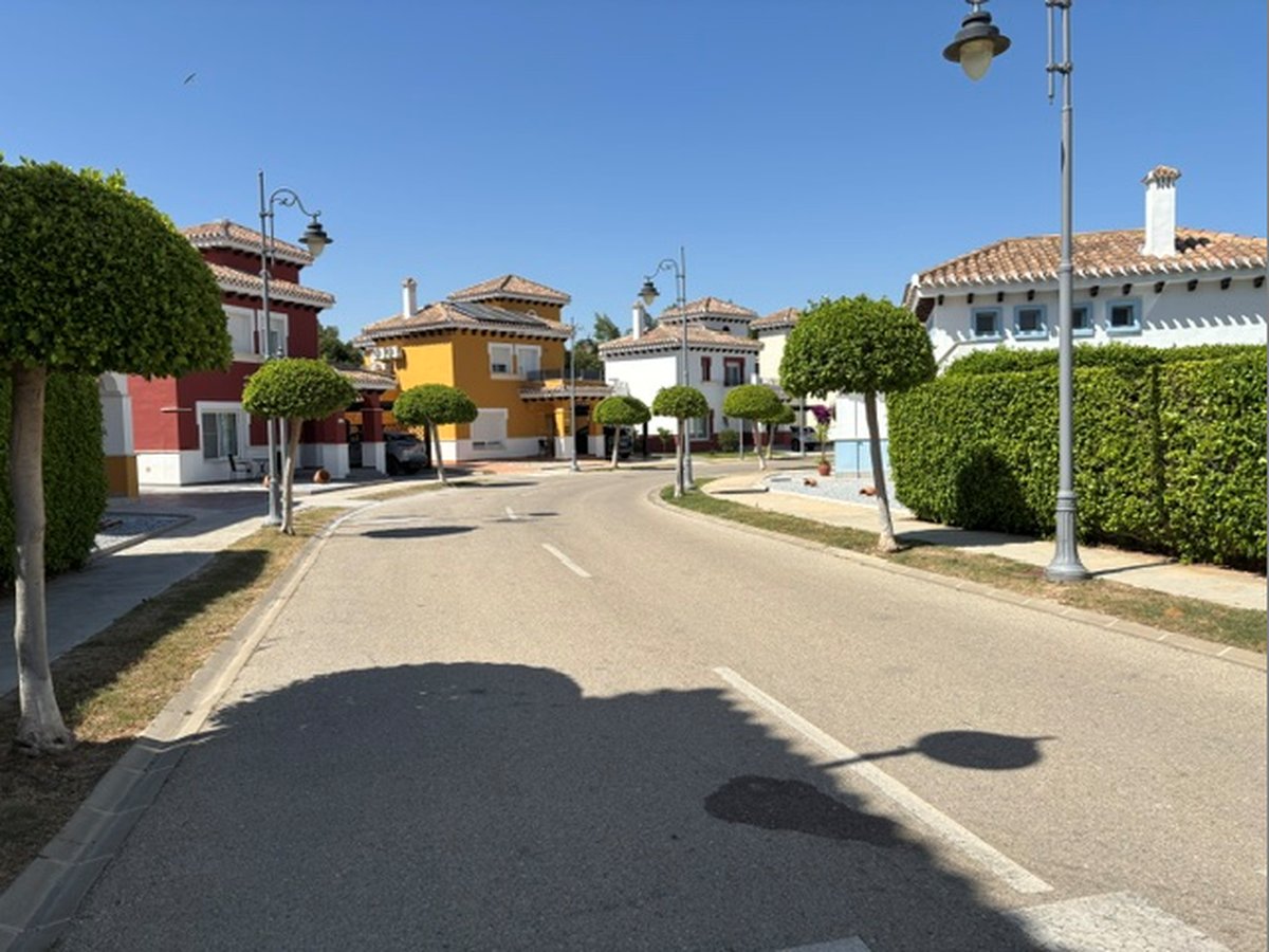 A quiet street on the resort